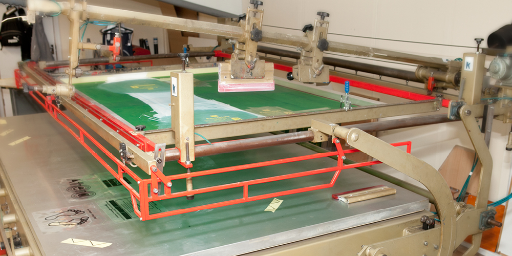 screen printing hand bench